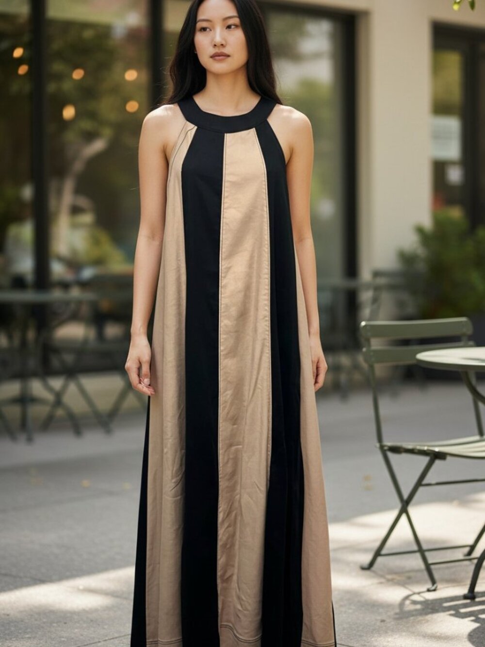 EUC Maeve Halter Swing Maxi Dress Size: Small